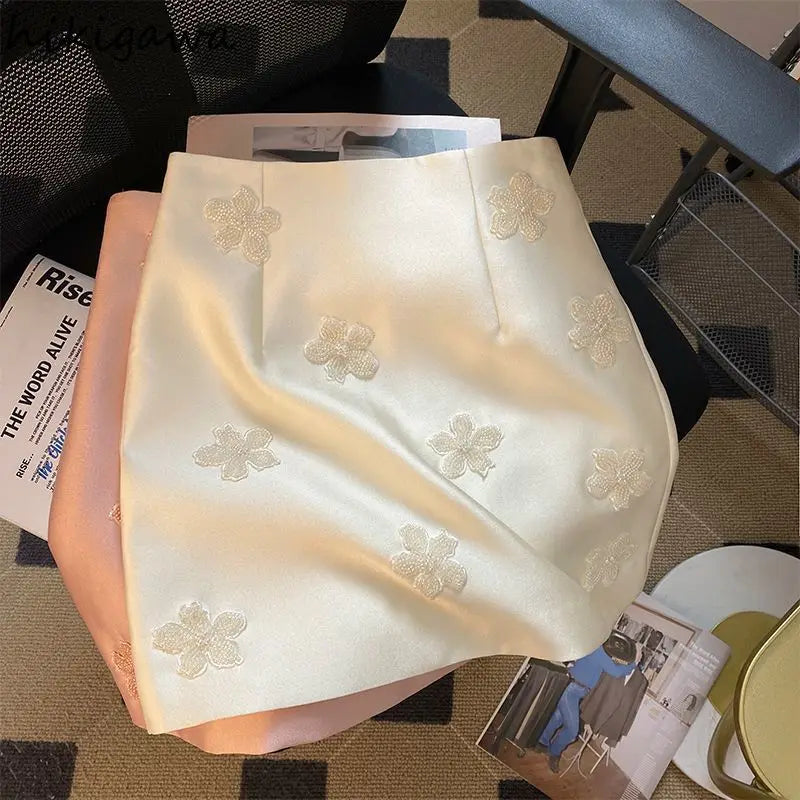 High Waist A-line Vintage Skirt